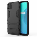 Plastic + TPU Hybrid Case with Kickstand for Realme C11 – Black