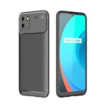 Anti-drop Carbon Fiber TPU Back Case for Realme C11 – Black