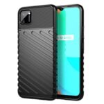 Thunder Series Twill Texture TPU Protection Case for Realme C11 – Black