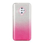 Gradient Color Glittery Powder PC+TPU Hybrid Back Case for Vivo V17/S1 Pro (Global Version) – Pink