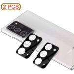 MOCOLO 2Pcs/Set Silk Print HD Tempered Glass Lens Protector Films for Samsung Galaxy Note 20/Note 20 5G – Black