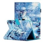 Light Spot Decor Pattern Printing Card Holder Leather Stand Case for 7-inch Tablets – Wolf