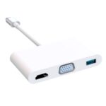 SEEWEI 7-in-1 Type-C HUB TYPE-C to PD+USB3.0+HDMI+VGA+Audio3.5mm+SD/TF Multi-function HUB