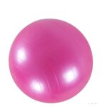 PVC 45cm Thickened Explosion-proof Smooth Surface Yoga Ball – Pink+Tyre Pump+Air Extraction+Air Plug