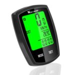 WEST BIKING Touch Screen Bicycle Wired LED Digital Rate Cycling Odometer Stopwatch Speedometer – Black