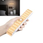 30-LED Dimmer USB Rechargeable Motion Sensor Closet Light – Warm White