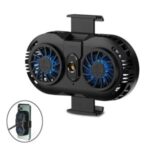 AH-102 Mobile Phone Cooler 2 Fan Holder Cooling Pad Gamepad Game Gaming Shooter Mute Radiator – Black