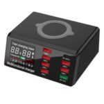 Type-C 18W 8 Ports USB Fast Wireless Charger QC 3.0 Quick Charge with PD Function Charger – US Plug