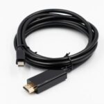 Mini DP to HDMI Convertor Cable Ultra HD Resolution Gold-plated Port Convertor Cord – Black