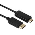 Big DP to HDMI 4K HD 1080P Adapter Cable 1.8m – Black