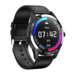 G20 Heart Rate Blood Pressure Monitoring Health Tracking Multi-function Sports Smart Watch – Black/Leather Strap