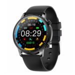 V23 Full Touch IPS Screen Health Monitoring Smart Bracelet Waterproof Bluetooth Smart Watch – Black/Black Strap