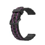 Wave Shape Silicone Multi-hole Silicone Smart Watch Strap for Samsung Galaxy Active2 /Watch 42mm/S2 Classic – Purple