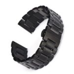 16mm Flat Head Stainless Steel with Buckle Watch Strap – Black