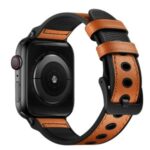 Genuine Leather Watch Band for Apple Watch Series 5 4 44mm / Series 3 2 1 42mm – Brown