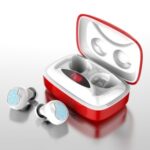 X29 TWS Power Digital Display In-ear Stereo Sound Bluetooth Headsets with Charging Bin – Red/White