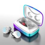 X29 TWS Power Digital Display In-ear Stereo Sound Bluetooth Headsets with Charging Bin – Gradient/White