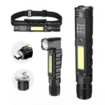 SUPFIRE G19 Multifunction Flashlight with COB Light 5W 500 Lumen – Black