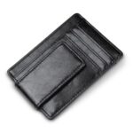 Anti-magnetic ID Card Bank Card Anti-Theft Swiping Wallet Pocket Bus Card Bag – Black