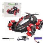 049 Children’s Wireless Remote Control Alloy Car Electric 2.4G Four-Wheel Drive Climbing Off-Road Toy Car – Red