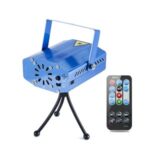 Remote Laser Projector LED RGB Stage Light Xmas Party KTV DJ Disco – Blue/EU Plug