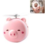 Piggy Shape Creative 2-IN-1 LED Consmetic Mirror Cooling Fan – Squinting Pig