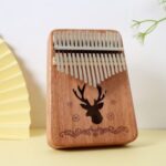 Kalimba 17-note Thumb Piano Customized Mahogany Wood Musical Instrument – Upgraded Mahogany//Deer