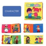 Tear-resistant Baby Soft Cloth Book Built-in Sound Paper Early Educational Toy – Character