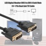 1.8m HD DVI-D to DVI – D 24+1 Male to Male Video Cable Video Converter Adapter