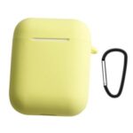 Wireless Bluetooth Earphone Silicone Case Headphone Cover with Finger Holder for inpods 12/i11/i9s – Yellow
