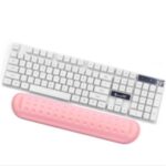Comfortable Wrist Guard Memory Foam Keyboard Mat/Mouse Pad  for Laptop Computer Holder – Pink/M Size