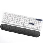 Comfortable Wrist Guard Memory Foam Keyboard Mat/Mouse Pad  for Laptop Computer Holder – Black/L Size