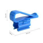 2Pcs Multi-functional Hose Holder Blue Plastic Adjustable Fish Tank Aquarium Filtration Bucket Mounting Clip for 8-16mm Water Pipe/Tube