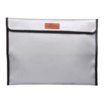 15 * 11inch Non-Itchy Silicone Coated Home Office Fire & Water Resistant File Folder Safe Storage