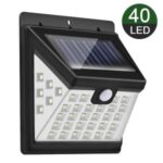 Three-sided 40-LED Solar Lamps Solar Wall Light Outdoor Motion Sensor Waterproof Solar Porch Light