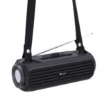 Portable Wireless Speaker USB drive/TF Card/AUX FM Multi-function Bluetooth Speaker with Phone Bracket – Black