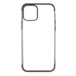 Electroplated TPU Cell Phone Case for iPhone 12 Pro Max 6.7 inch – Black
