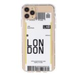 Travel City Boarding Pass Protective TPU Shell for iPhone 12 Max/12 Pro 6.1 inch – LONDON