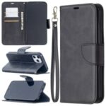 PU Leather with Wallet Cell Phone Shell for iPhone 12 Pro Max 6.7 inch – Black