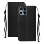 Solid Color Style with Card Slots Leather Shell for iPhone 12 Pro Max 6.7 inch – Black