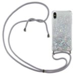 Glitter Powder Skin Quicksand TPU Back Unique Case for iPhone XS Max 6.5 inch – White