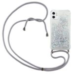 Quicksand Glitter Powder TPU Back Case for iPhone 12 5.4 inch – White