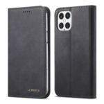 LC.IMEEKE LC-002 Series Magnet PU Leather Case Wallet Stand Cover for iPhone 12 Max/Pro 6.1 inch – Black