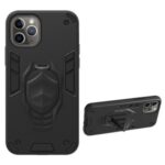 Armor Guard Detachable 2-in-1 Kickstand TPU+PC Hybrid Phone Cover for iPhone 11 Pro 5.8-inch – Black