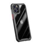 IPAKY Shock-Resistant Clear PC+TPU Phone Case for iPhone 12 5.4-inch – Black