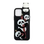 3D Doll Decor Soft TPU Cell Phone Case for iPhone 12 Pro / 12 Max 6.1 inch – Three Pandas