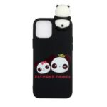 3D Doll Decor Soft TPU Mobile Phone Cover for iPhone 12 Pro Max 6.7 inch – Couple Panda