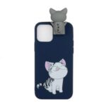Kickstand Stylish Cool TPU Pattern Printing Casing for iPhone 12 Pro Max 6.7 inch – Cat