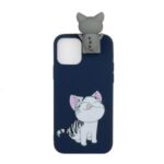 Kickstand Stylish Cool TPU Pattern Printing Protector Case for iPhone 12 5.4 inch – Cat