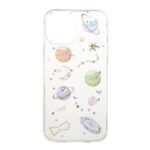 Star Planet Sticker Printing Skin Epoxy TPU Case for iPhone 12 Pro Max 6.7 inch – Transparent